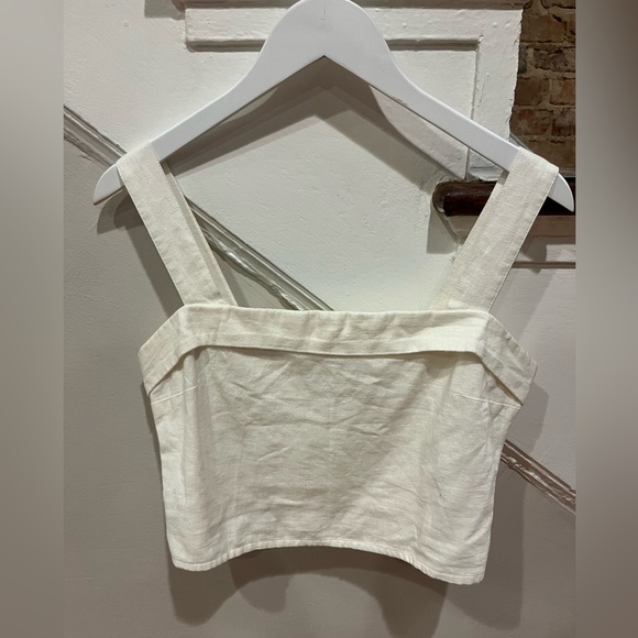 Abercrombie linen crop tank top - Picture 1 of 3